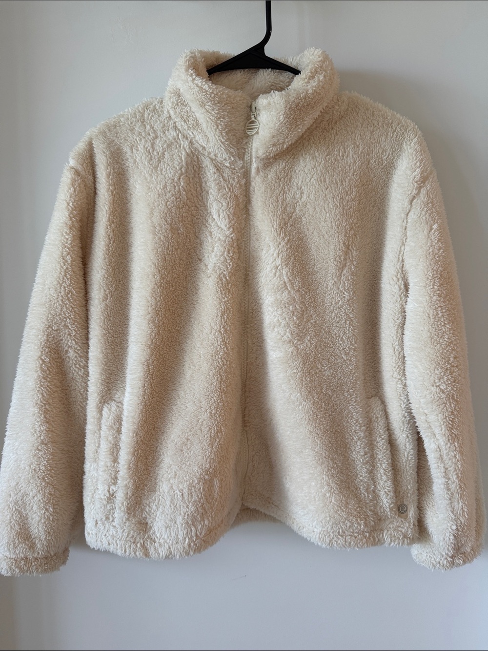 Marine Layer x Lost & Found Vanilla White Sherpa Zip-Up Jacket - Brand New!